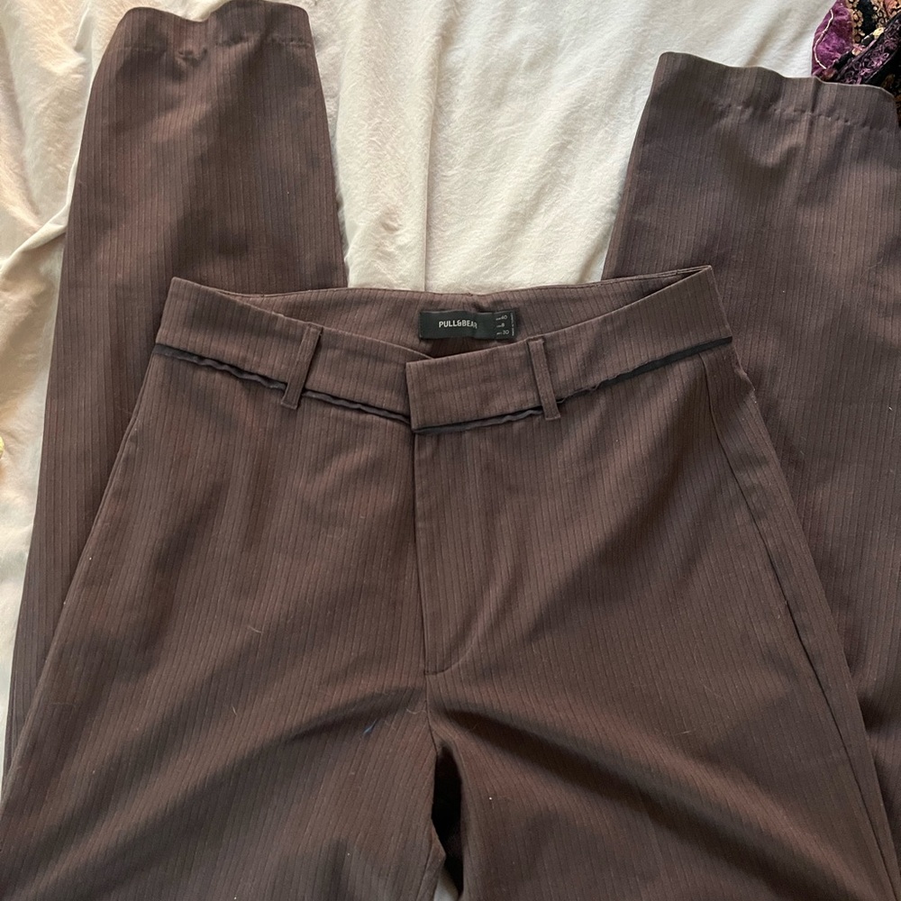 Pull&Bear Brown work flare Pants